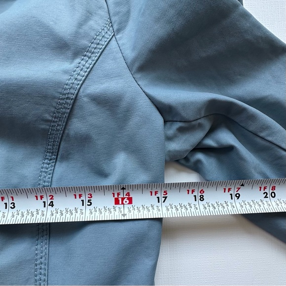 Eddie Bauer‎ mid length trench coat button closure periwinkle blue women’s XS - Picture 10 of 13